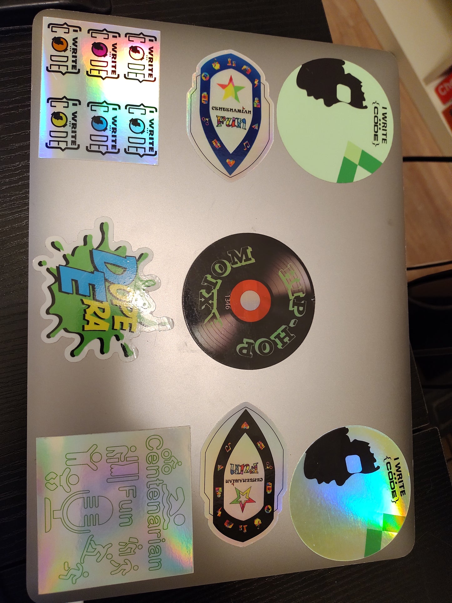 #CentenarianFun Hologram Shield 3 inch Sticker