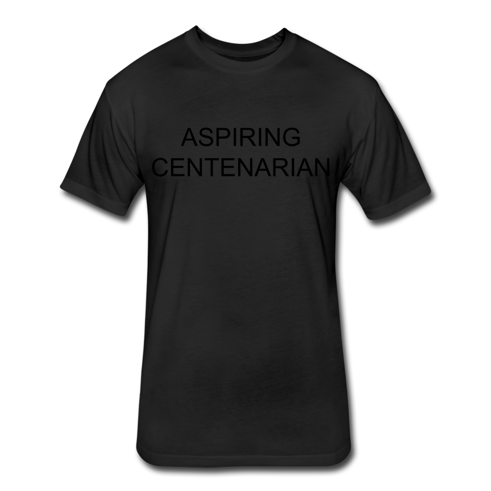 Fitted Cotton/Poly T-Shirt by Next Level - black