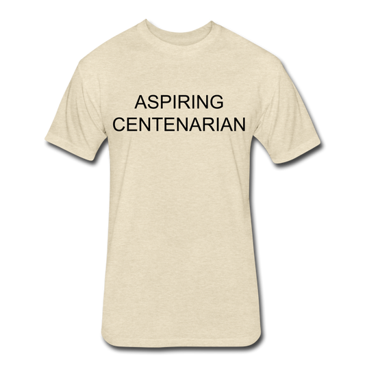 Fitted Cotton/Poly T-Shirt by Next Level - heather cream