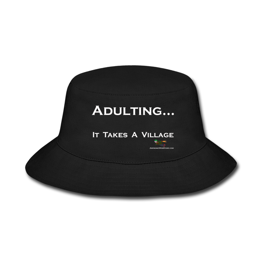 Adulting... Bucket Hat - black