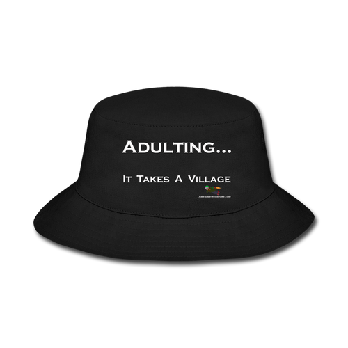 Adulting... Bucket Hat - black