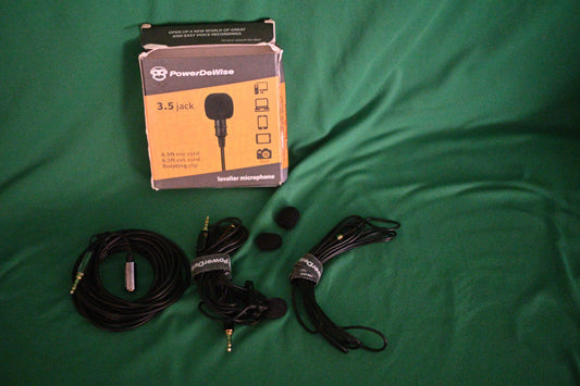 PowerDeWise Lavalier/Lapel Pro Audio Microphones