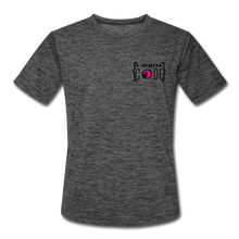 Load image into Gallery viewer, iWriteCode Moisture Wicking Performance T Hack-A-Thon Approved - dark heather gray
