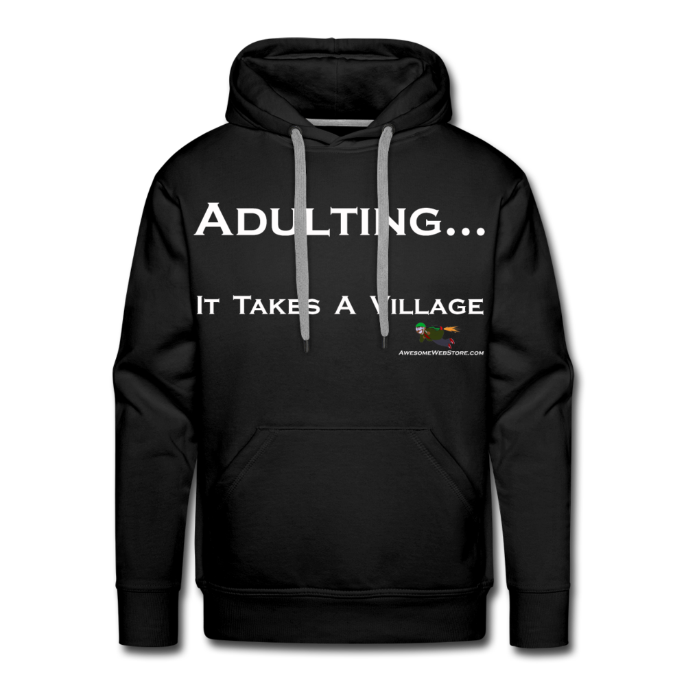 Adulting... Premium Hoodie - black