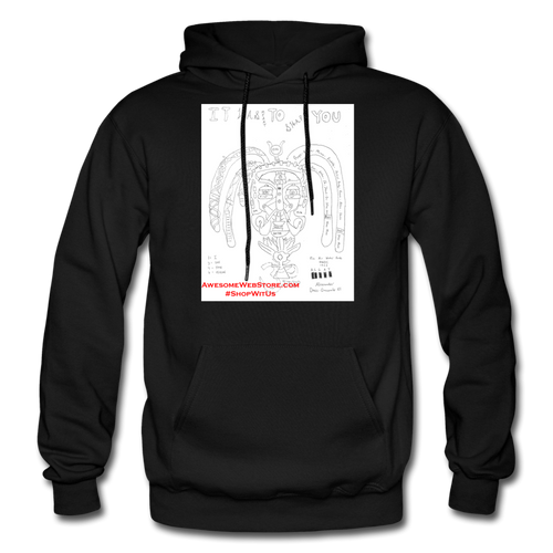 It Was Meant To Shape You Heavy Blend Hoodie - black