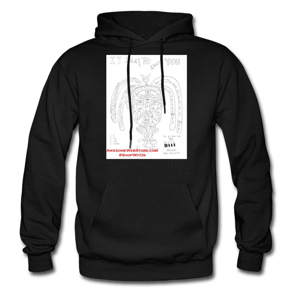 It Was Meant To Shape You Heavy Blend Hoodie - black