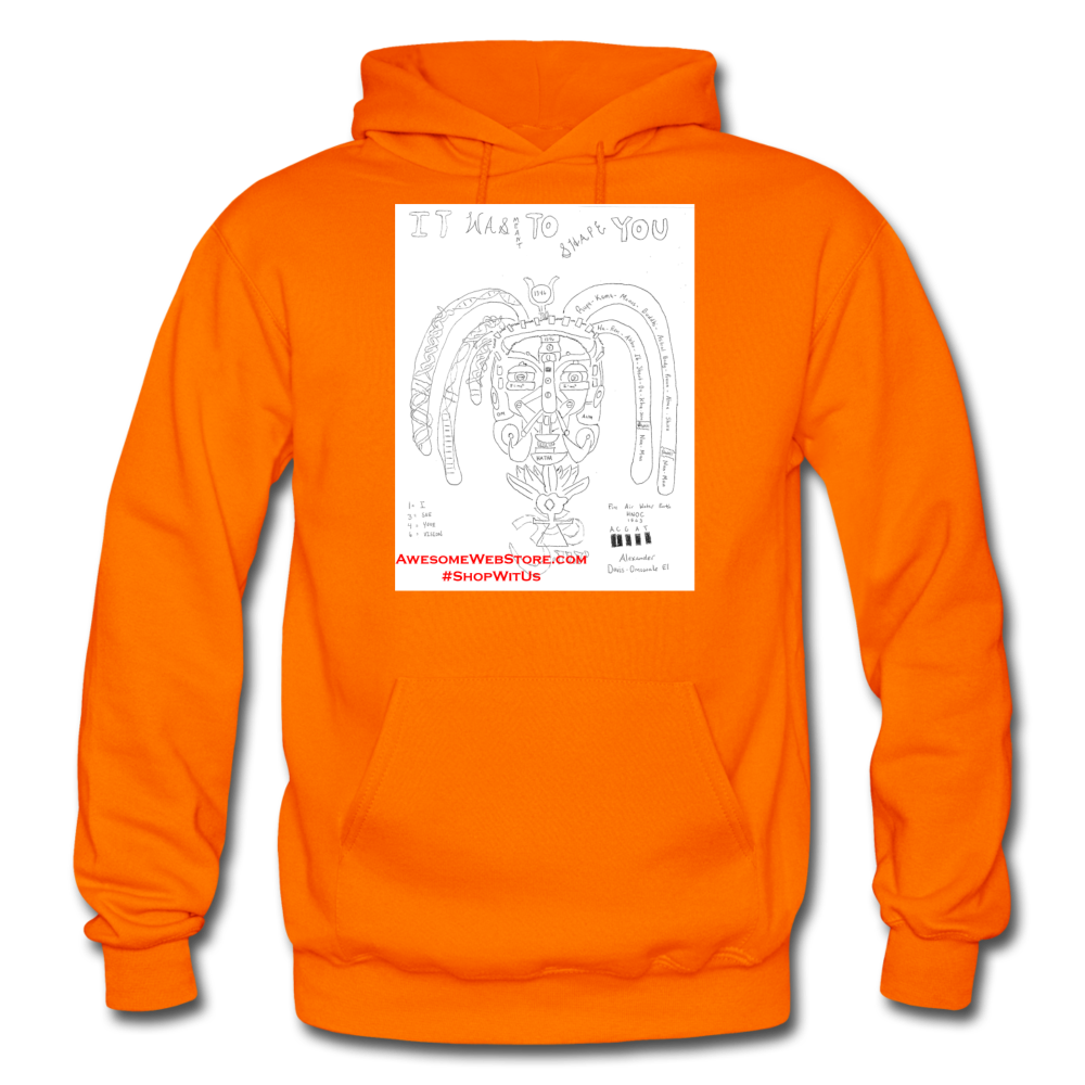 It Was Meant To Shape You Heavy Blend Hoodie - orange