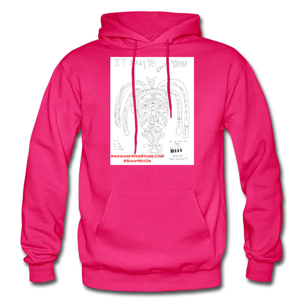 It Was Meant To Shape You Heavy Blend Hoodie - fuchsia