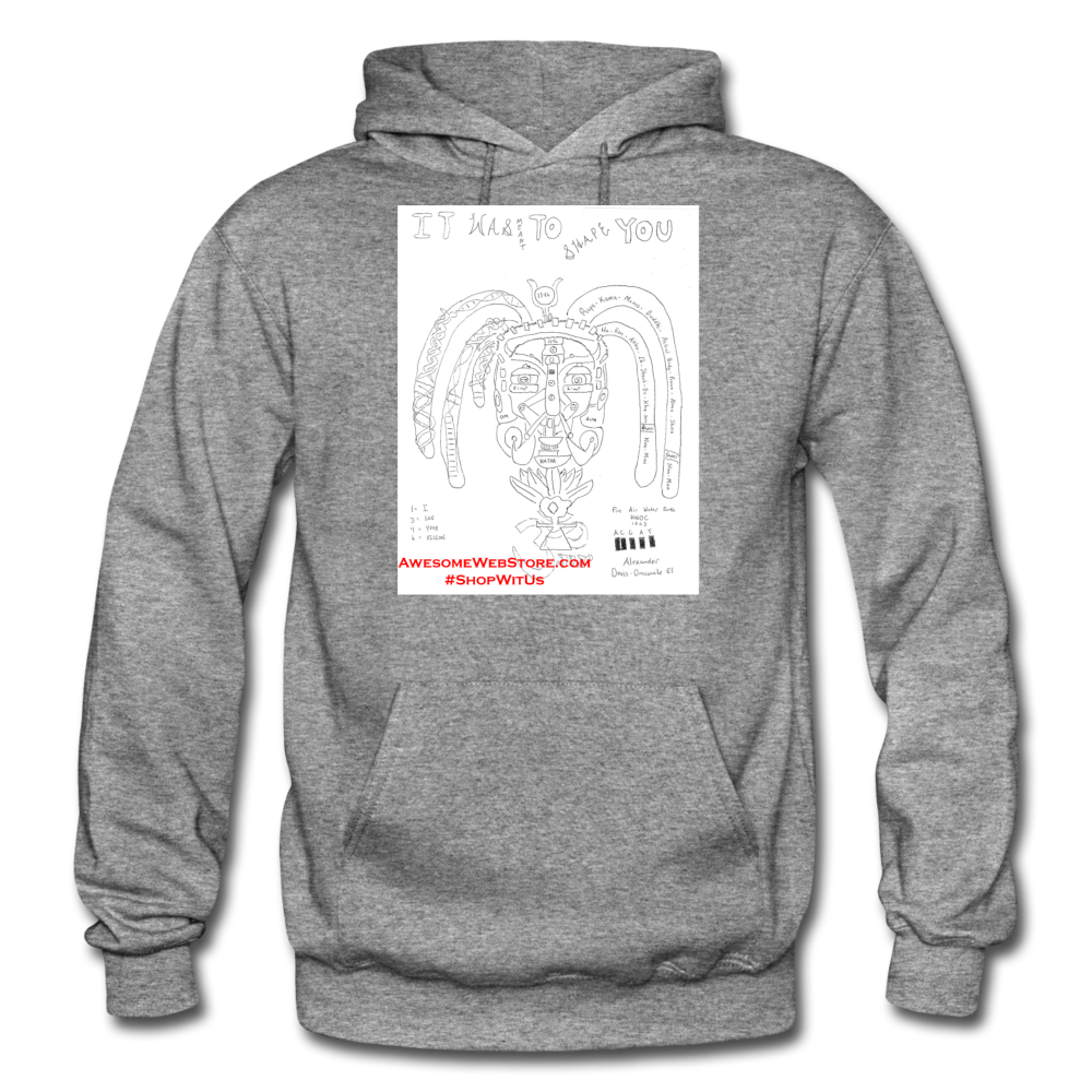 It Was Meant To Shape You Heavy Blend Hoodie - graphite heather