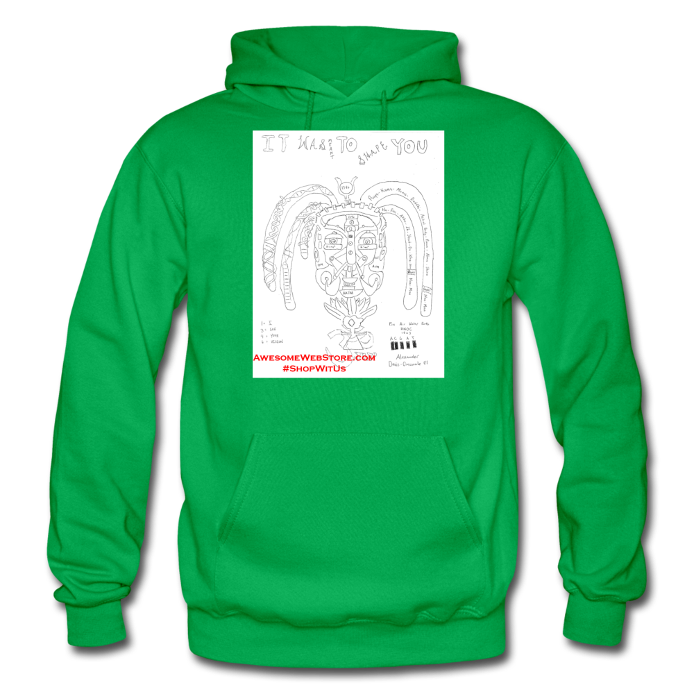 It Was Meant To Shape You Heavy Blend Hoodie - kelly green